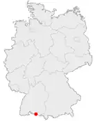 Karte Konstanz in Deutschland