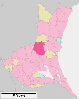 笠間市位置図