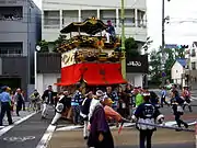 出来町天王祭の鹿子神車（2013年6月）