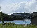 賢島大橋写真左側が賢島、右側が本州。