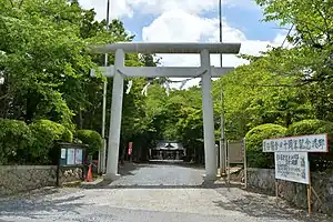 鹿島神社の鳥居（茨城県那珂市菅谷）