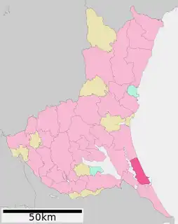 鹿嶋市位置図