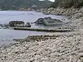田尻集落の石積み桟橋