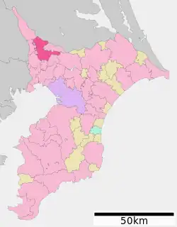 柏市位置図