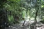 廃線跡の散策路