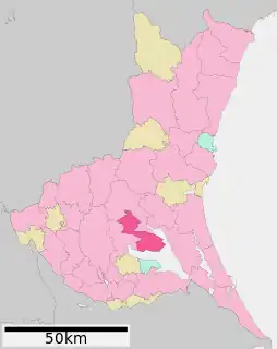 かすみがうら市位置図