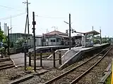 構内踏切(2008年5月)