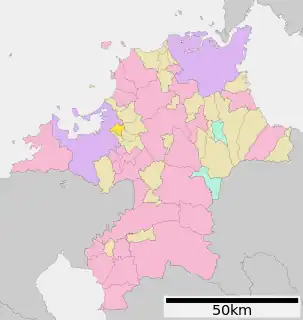 粕屋町位置図