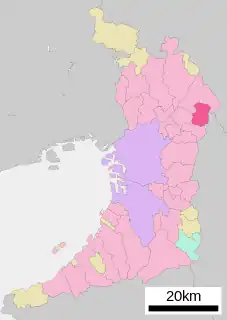 交野市位置図