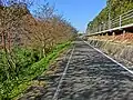 吉井川並走区間