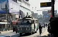 営業運転再開後のトロリーバス（2007年撮影）