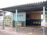 旧駅舎（2代目）ホーム側・内部
