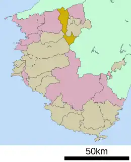 かつらぎ町位置図