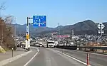 岐阜県道80号美濃川辺線に接続する川辺鹿塩IC