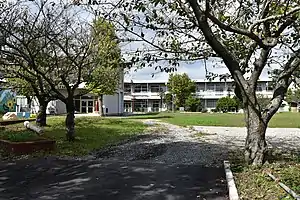 河内町立長竿小学校校舎跡（2017年）