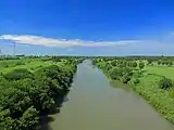 上江橋より望む荒川。