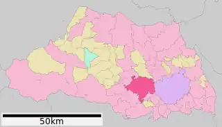 川越市位置図