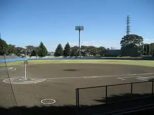 川越市営初雁公園野球場（2012年11月）