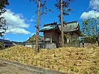 2013年5月3日に行われた植樹祭後の社殿付近