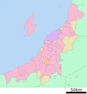 川口町 (新潟県)位置図