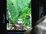 交換風景（2007年5月。荷稲側から進入する列車より撮影）