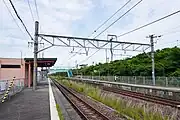1・2番線ホーム（2023年7月）