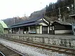 ホーム側から見た駅舎(2006年3月)