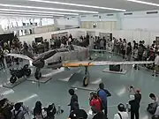神戸ポートターミナルで展示された三式戦闘機二型（2016年10月撮影）
