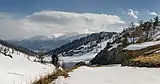 カザフスタンにあるアルタイの山々