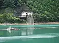 風屋ダムの取水口
