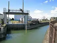 葛西用水との合流点
