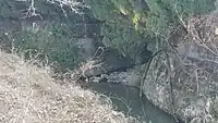 数成川と釜ケ洞川の合流点