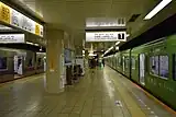 1番線ホーム（2019年8月撮影）