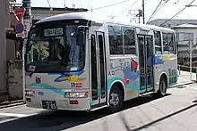 開業時に導入された日野・リエッセ (D20057)