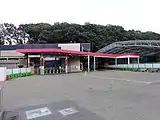 旧施設営業終了直前の駅前（2013年8月14日撮影）