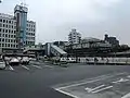 仮設北口駅舎（2009年6月13日）