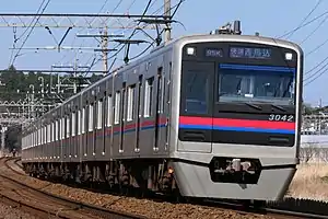 京成本線を走行する3000形(2021年3月 宗吾参道駅 - 京成酒々井駅間)