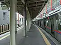 高架化前の2番線仮ホーム（2004年11月）
