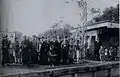 1937年（昭和12年）頃の当駅出征風景