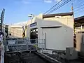 北口および保線機器用の車庫(2019年7月)