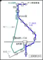 水元五丁目始発便の経路（現在[いつ?]は廃止）