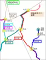 市川市大野町付近のバス路線の変遷（その2）