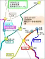 市川市大野町付近のバス路線の変遷（その3）