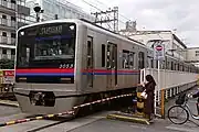 本線に転用後の3053編成（2020年10月24日 京成八幡駅）