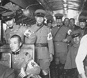 日本軍の憲兵。