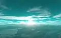 ケプラー22b上の夜明け（イメージ）