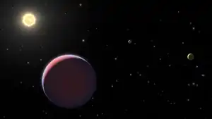 ケプラー51星系の想像図