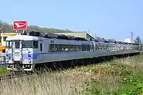 窓を強化改造した初期型編成