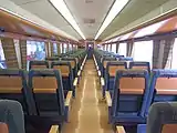 「ゆふ」塗色車キハ185-4 車内