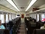「ゆふ」塗色車キハ186-6 車内再更新前